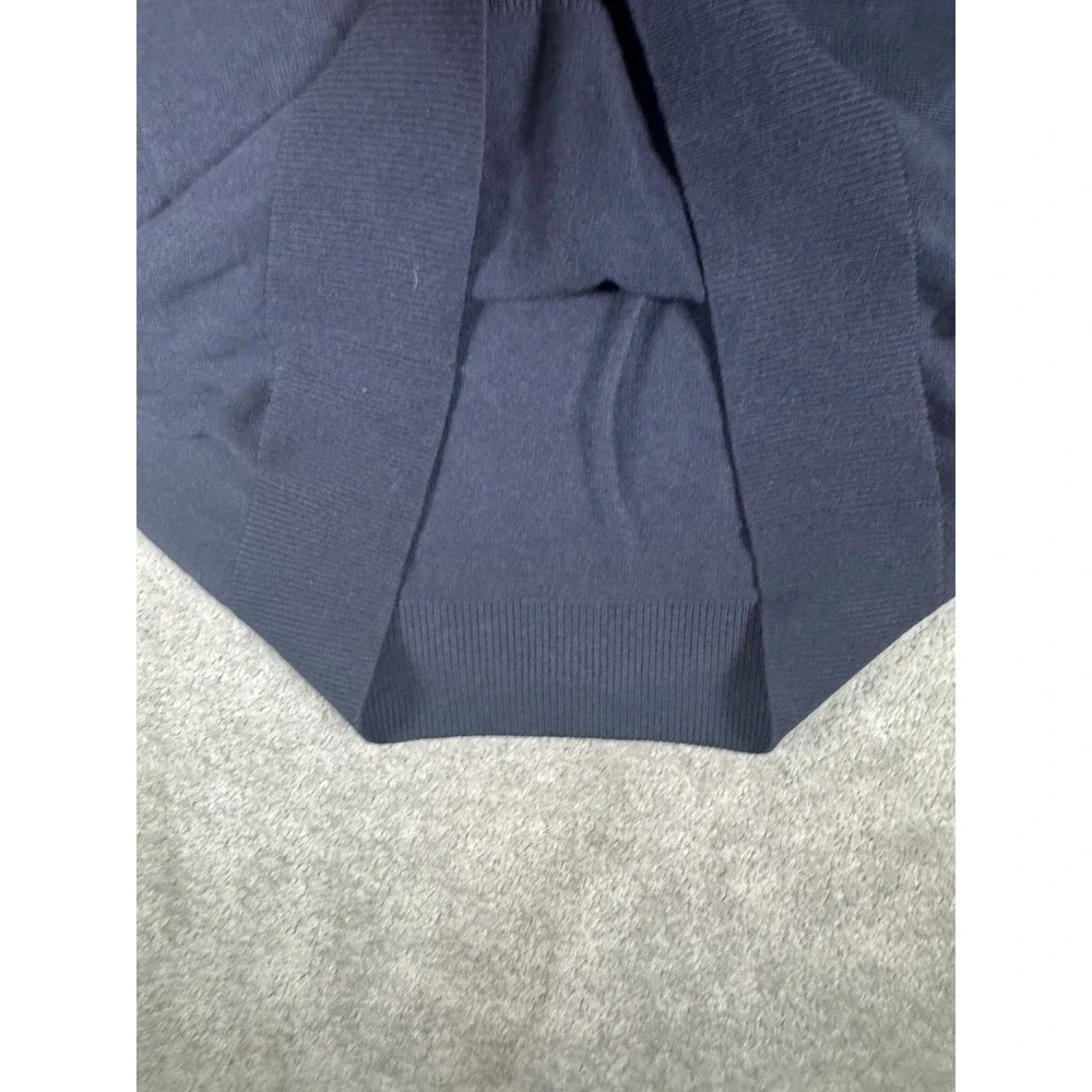 Banana Republic Pullover Sweater Mens‎ M Navy Luxury Silk Cashmere Blend V Neck